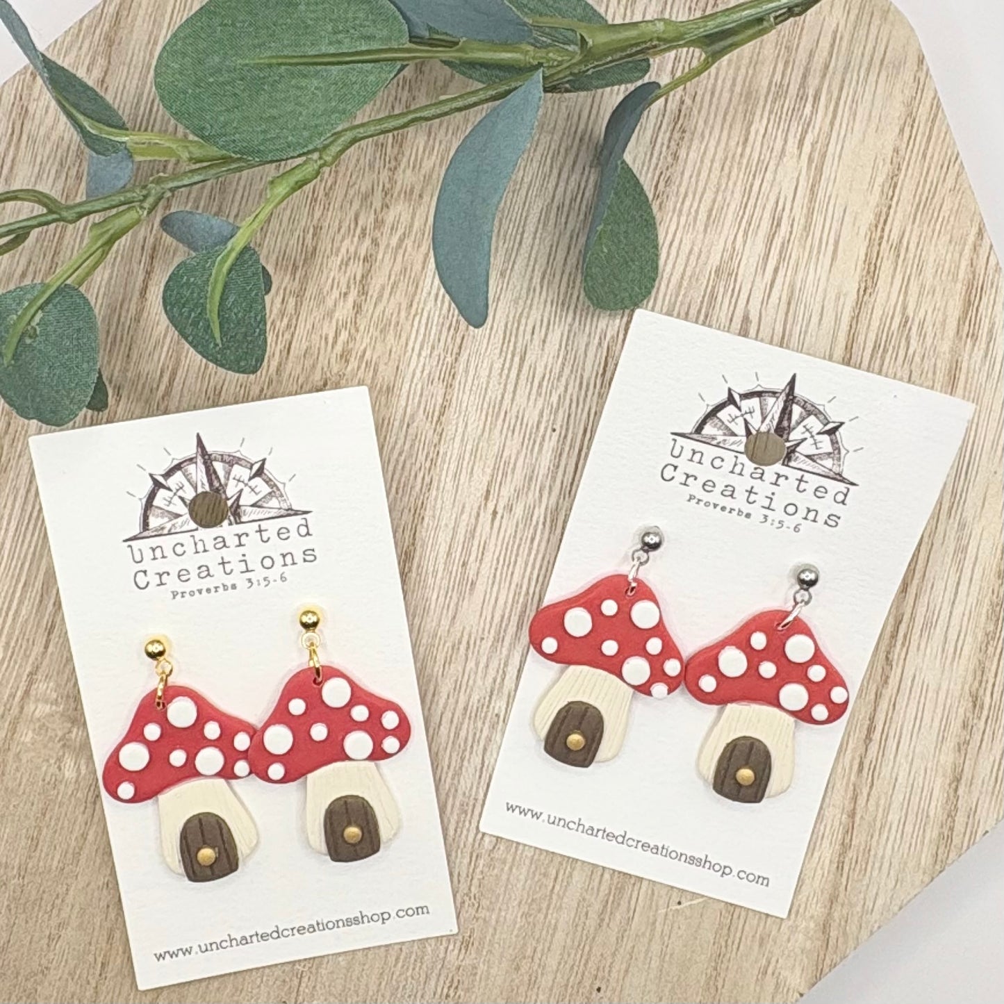 Earring- Mushroom House