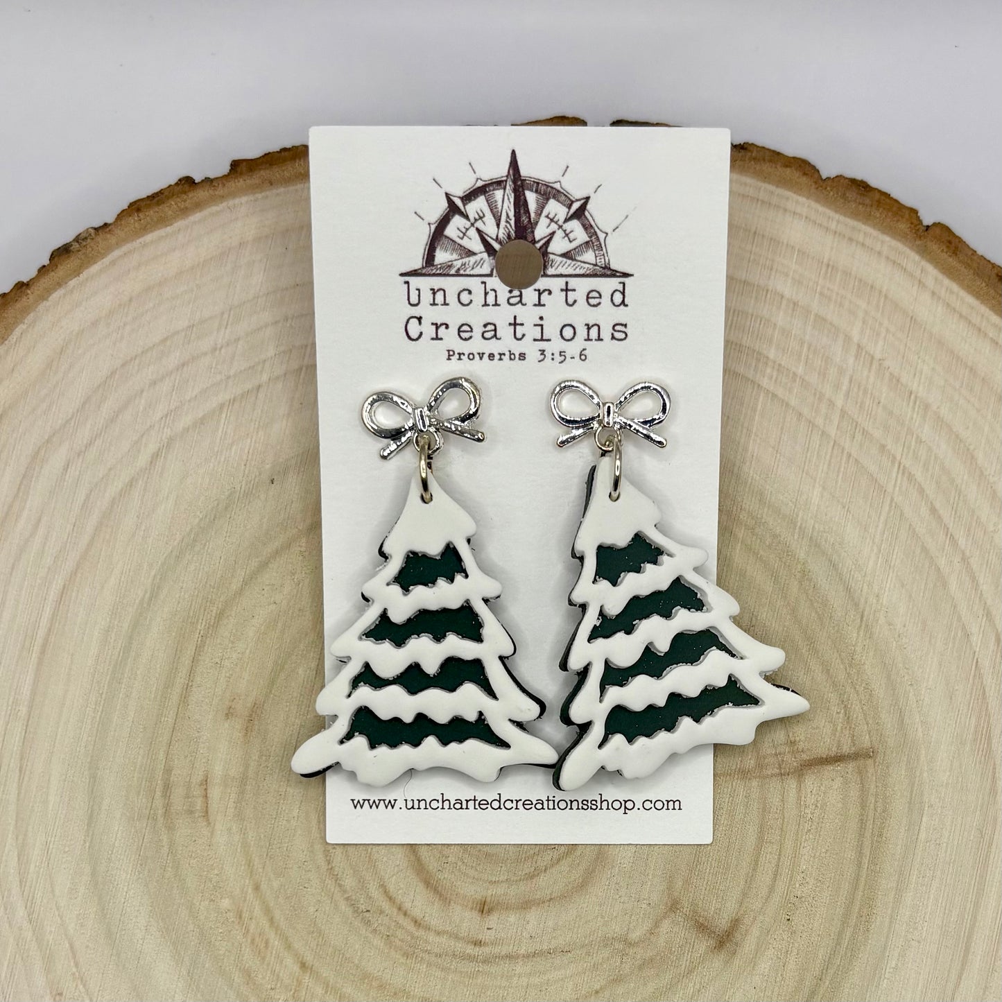 Earring- Frosted Trees