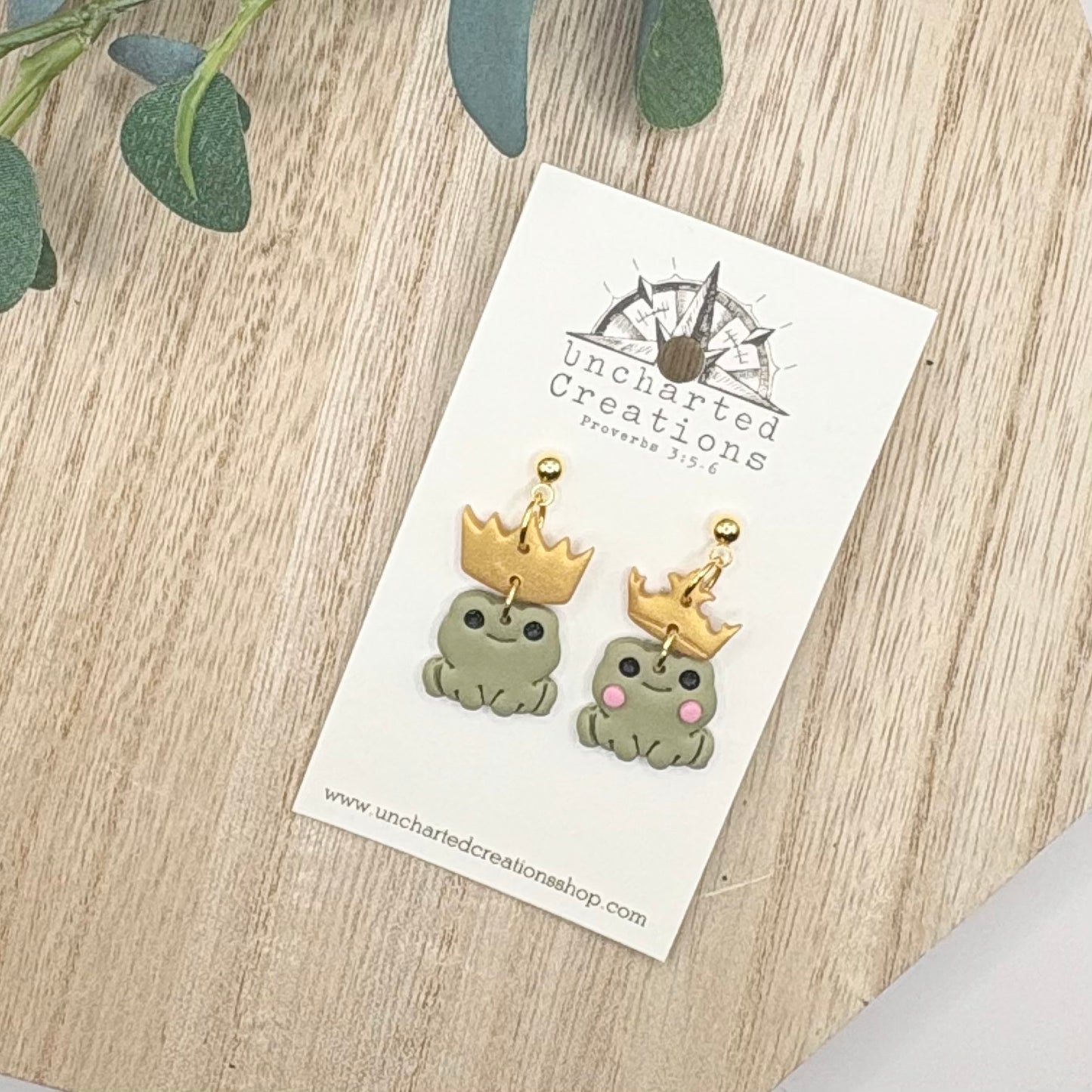 Earring- Prince and Princess Frog