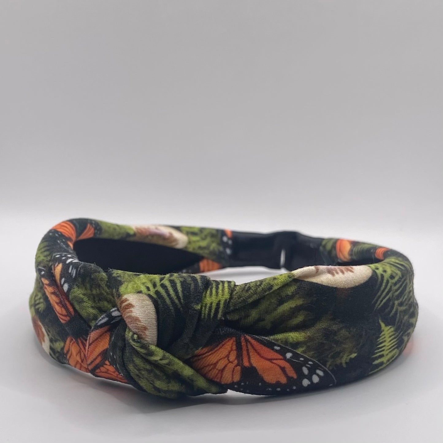 Hard Headband 1 Inch- Monarchs in the Forrest
