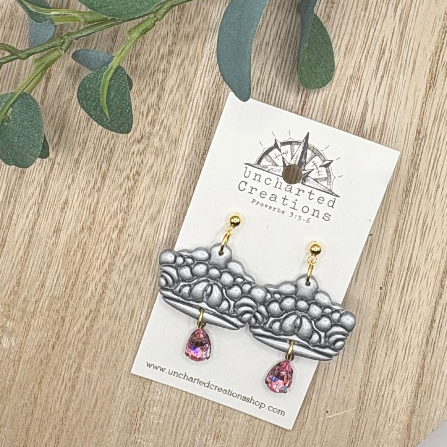 Earring- Bubble Crown