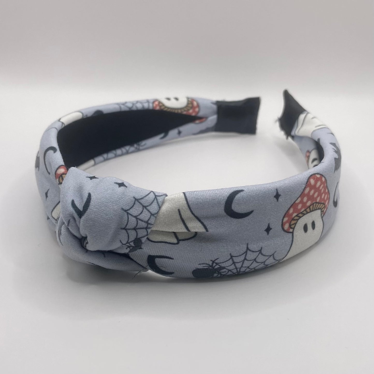 Hard Headband 1 Inch- Spooky Mushie Ghost