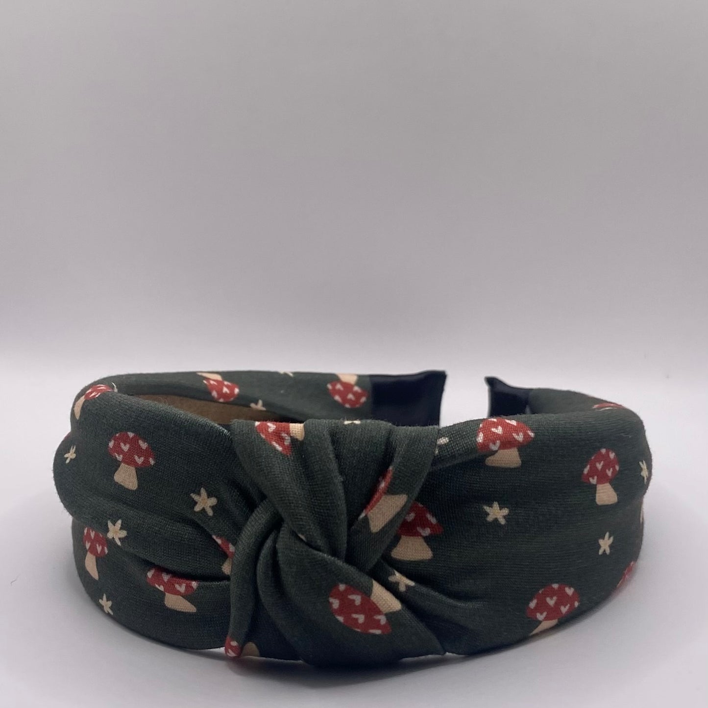 Hard Headband 1.5 Inch- Mushrooms