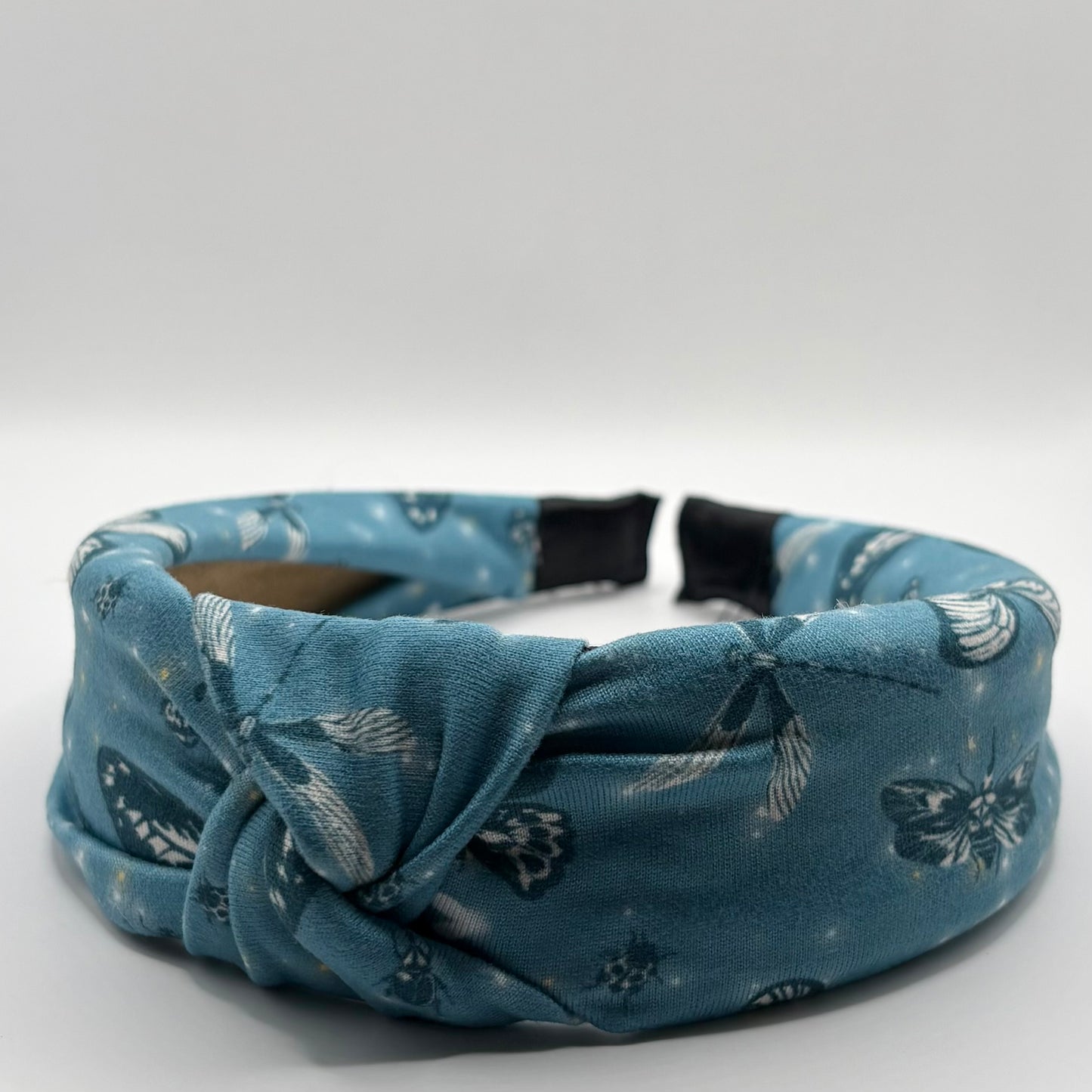 Hard Headband 1.5 Inch- Blue Butterflies