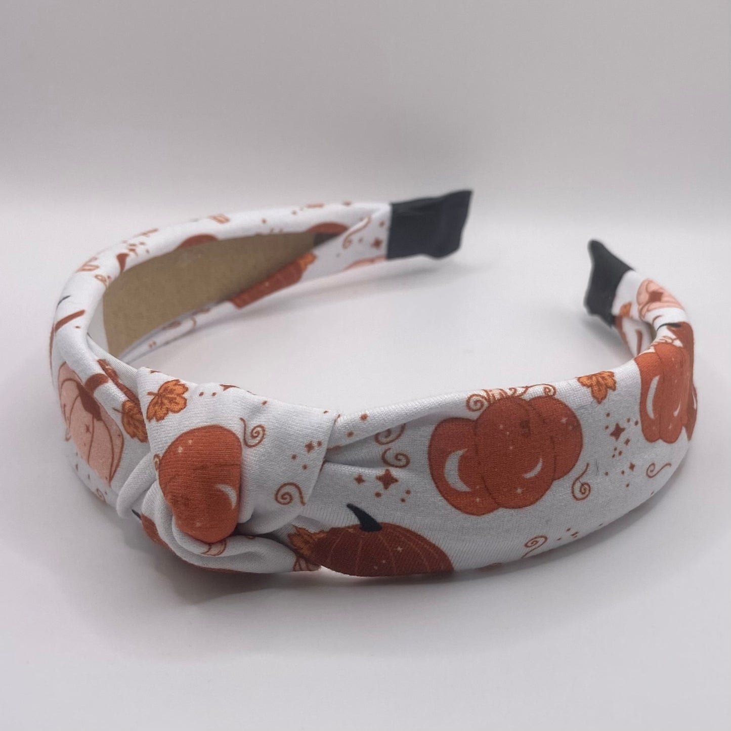 Hard Headband 1 Inch- Moon Pumpkins