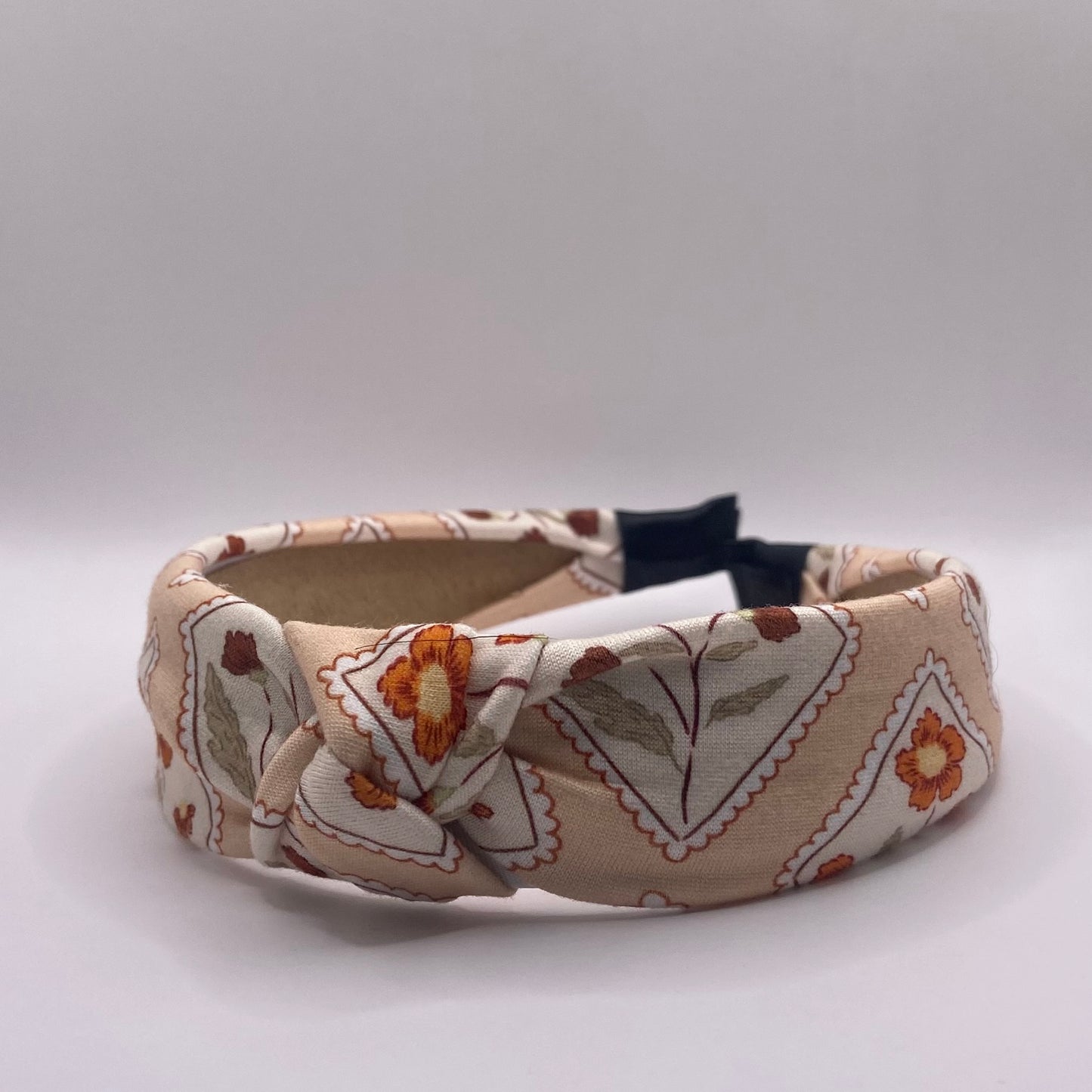 Hard Headband 1 Inch- Diamond Floral