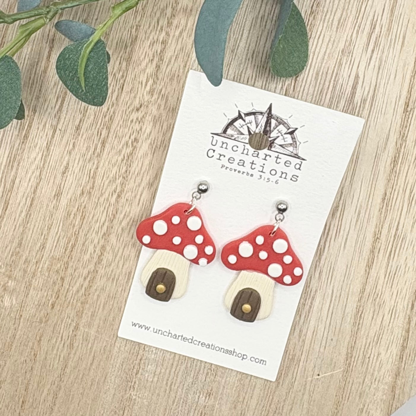 Earring- Mushroom House