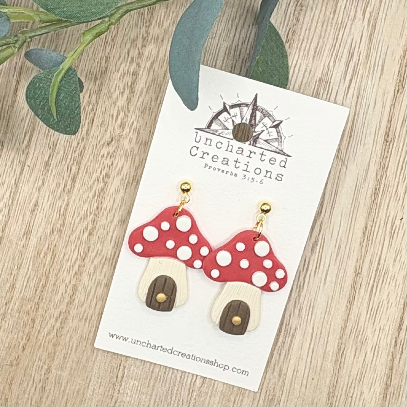 Earring- Mushroom House