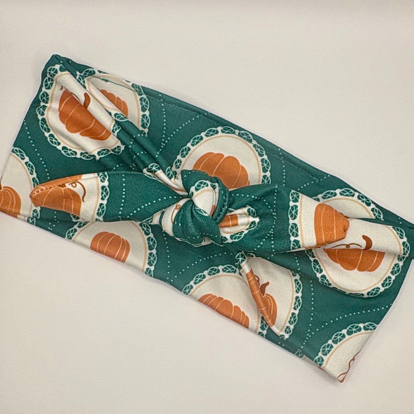 Tie- Evergreen Pumpkin