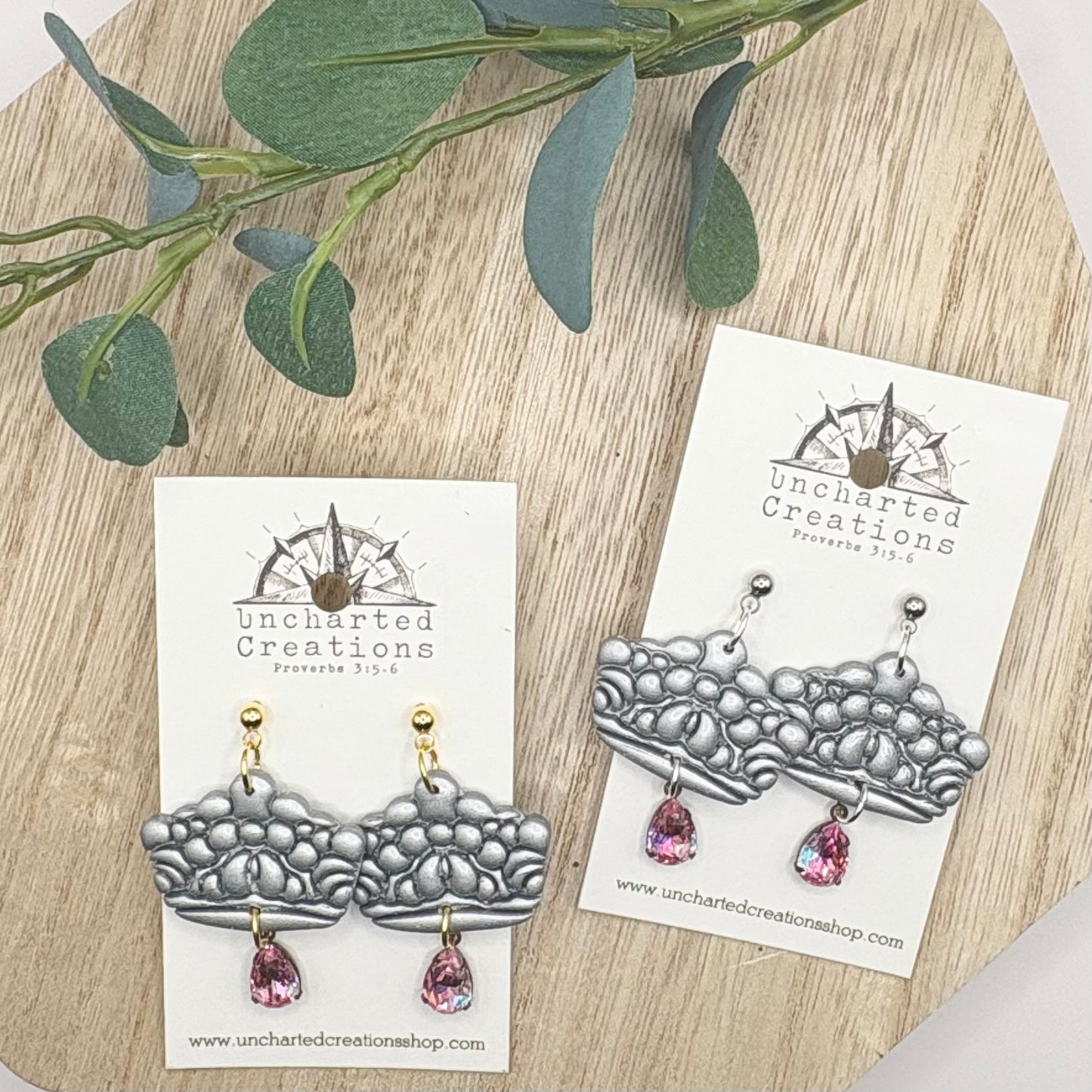 Earring- Bubble Crown