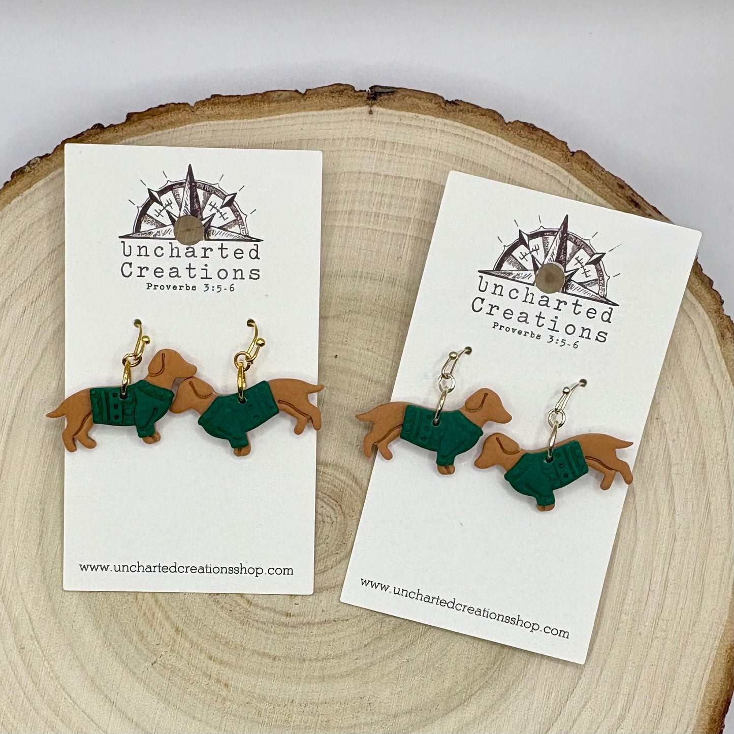 Earring- Dogs in Sweaters