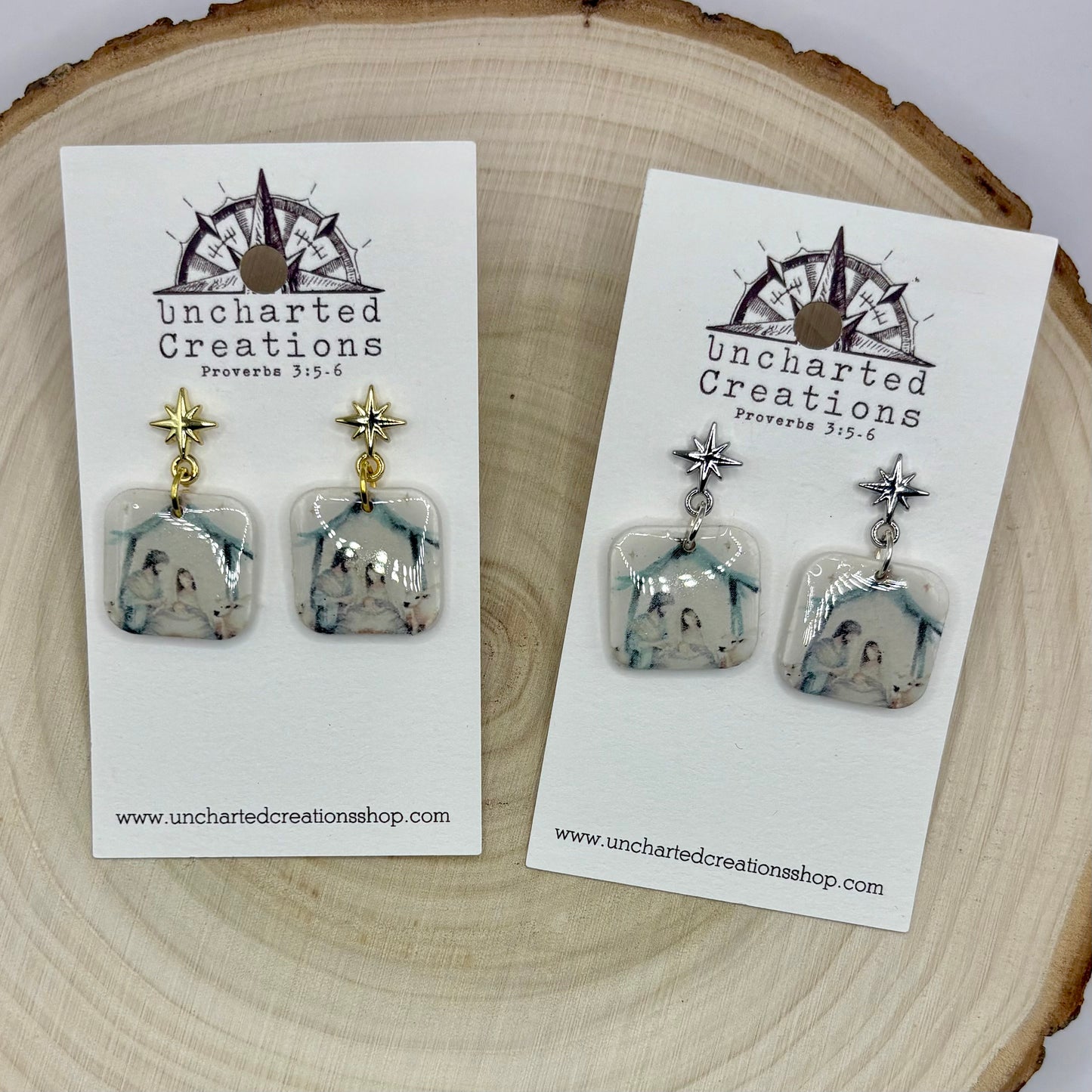 Earring- Mini Square Navitity