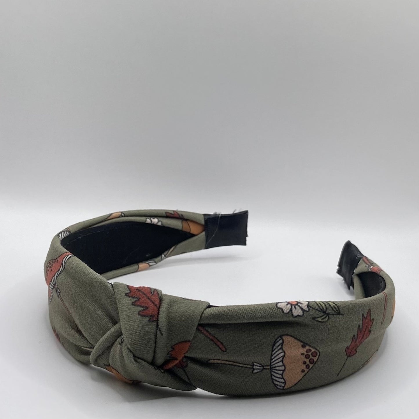Hard Headband 1 Inch- Olive Mushrooms