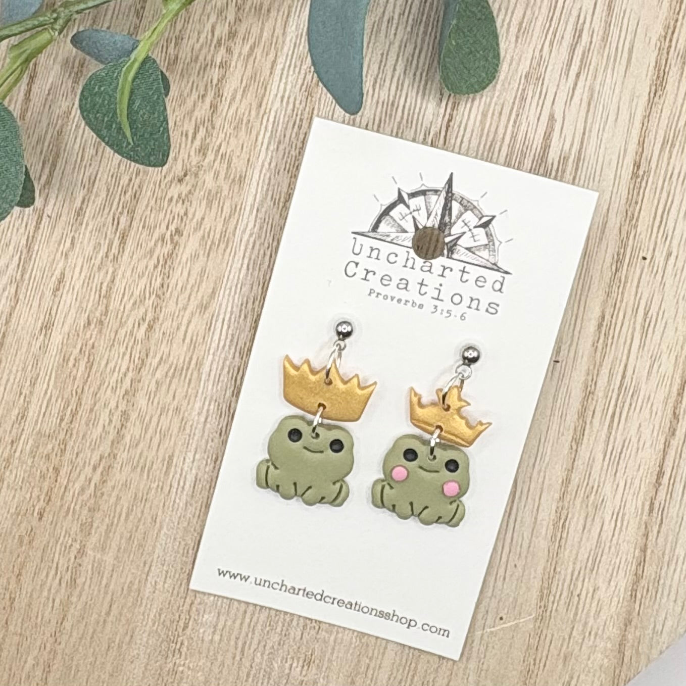 Earring- Prince and Princess Frog