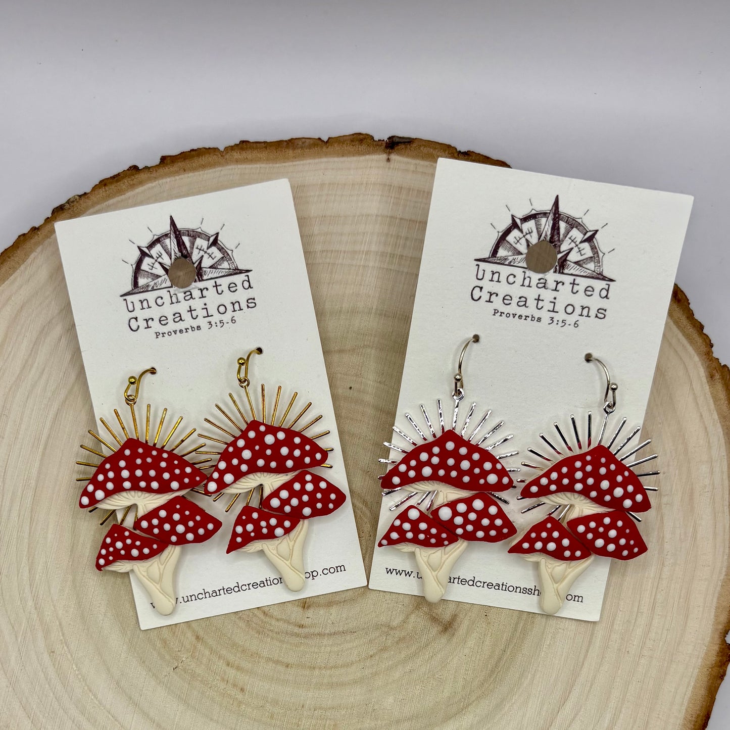 Earring- Statement Mushrooms