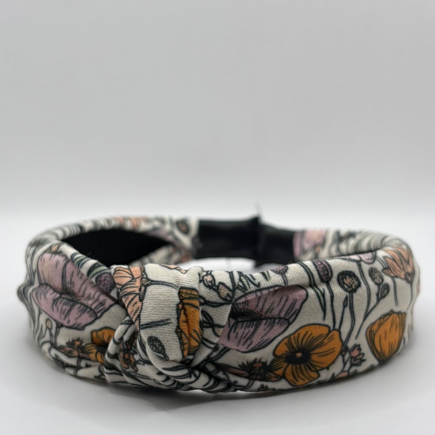 Hard Headband 1 Inch- Poppy Field