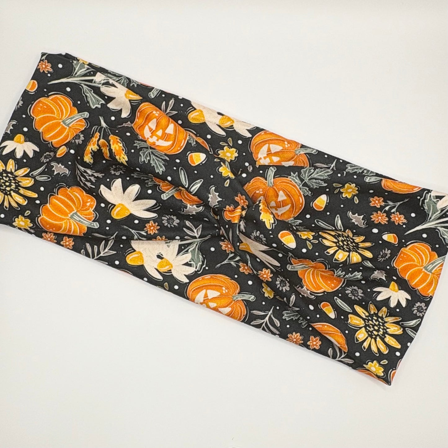 Turban- Pumpkins and Sunflowers