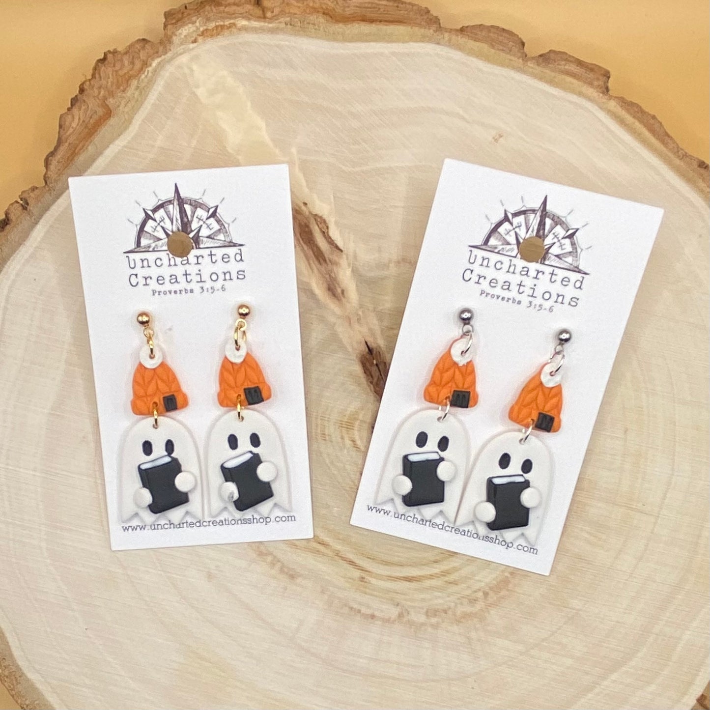 Earring- Bookish Ghost