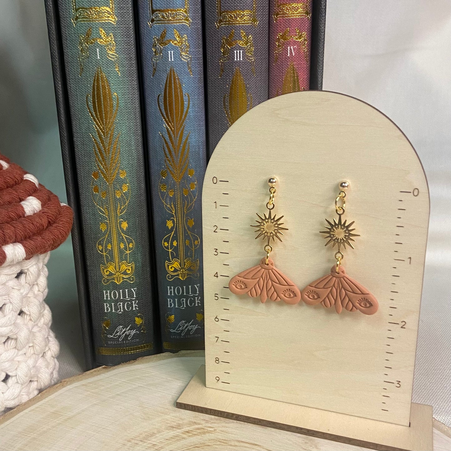 Earrings- Terracotta Moth