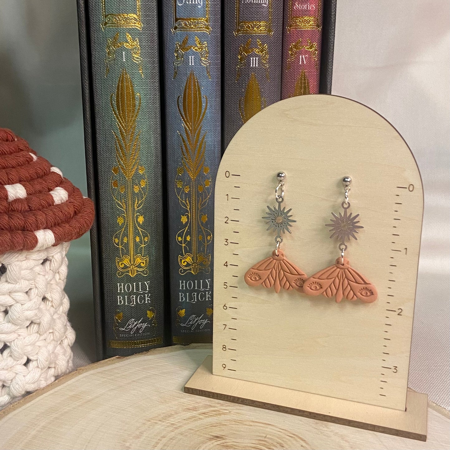 Earrings- Terracotta Moth