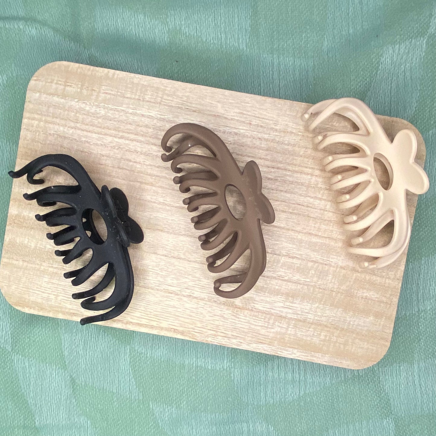 Claw Clip- Large Butterfly Clip- Black, Chocolate, Champagne