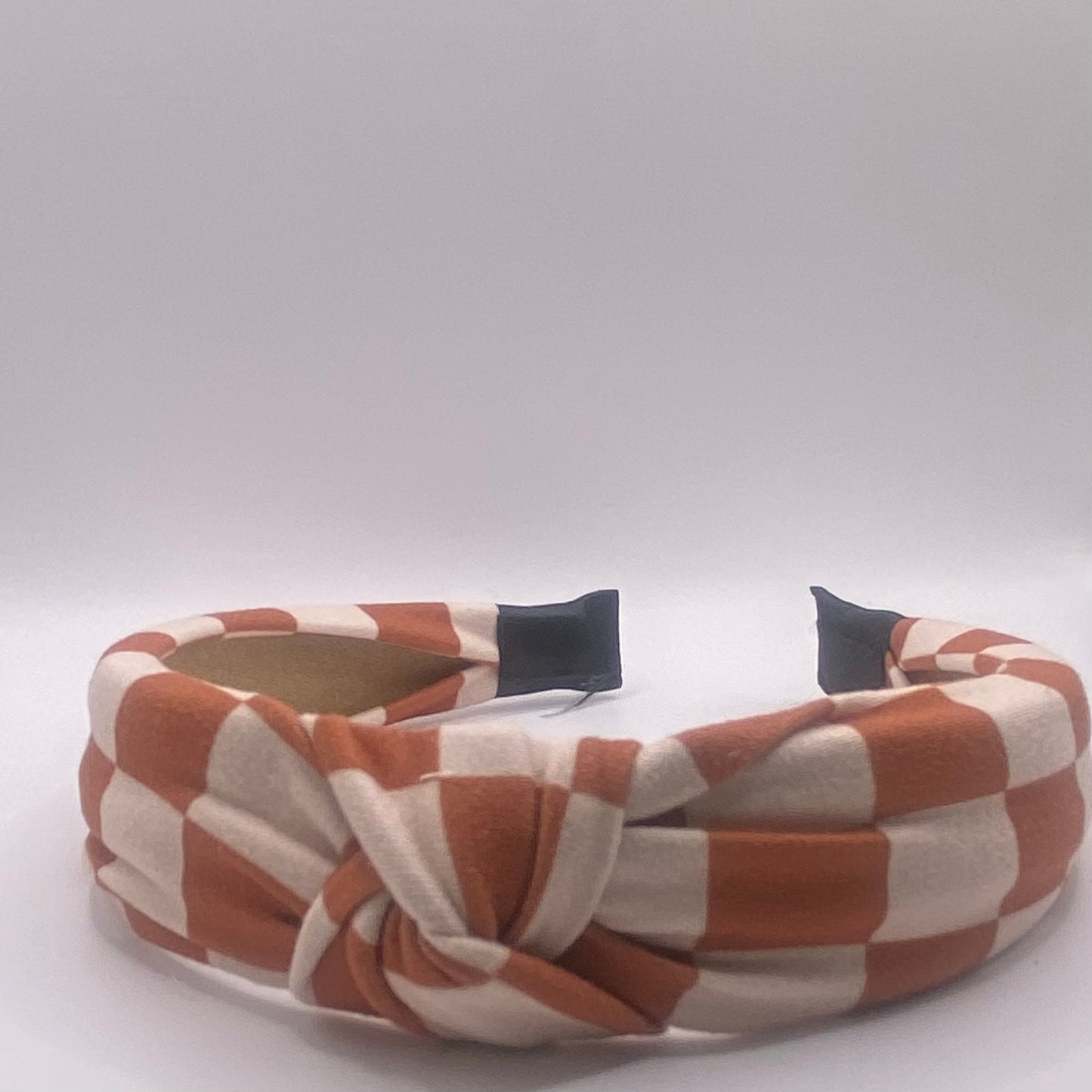 Hard Headband 1 Inch- Maple Checker