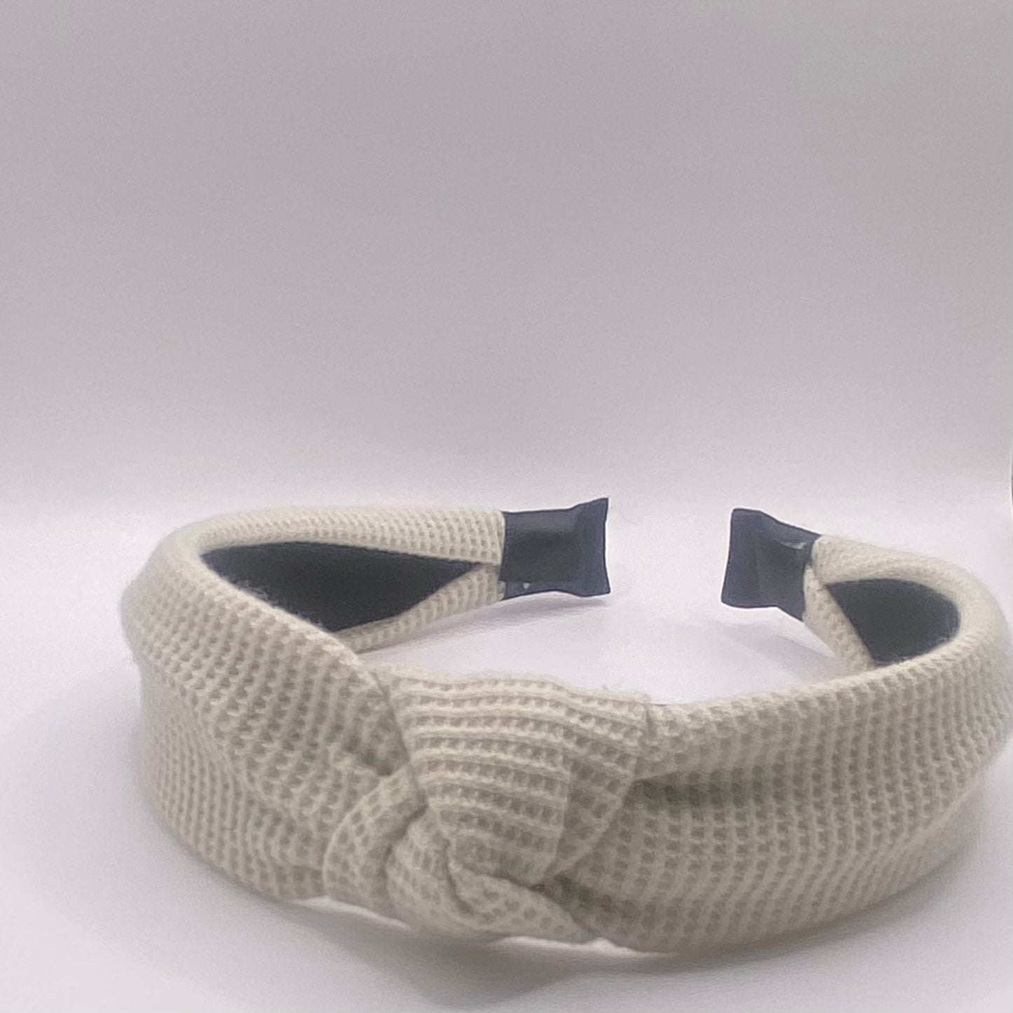 Hard Headband 1 Inch- Waffle Cream