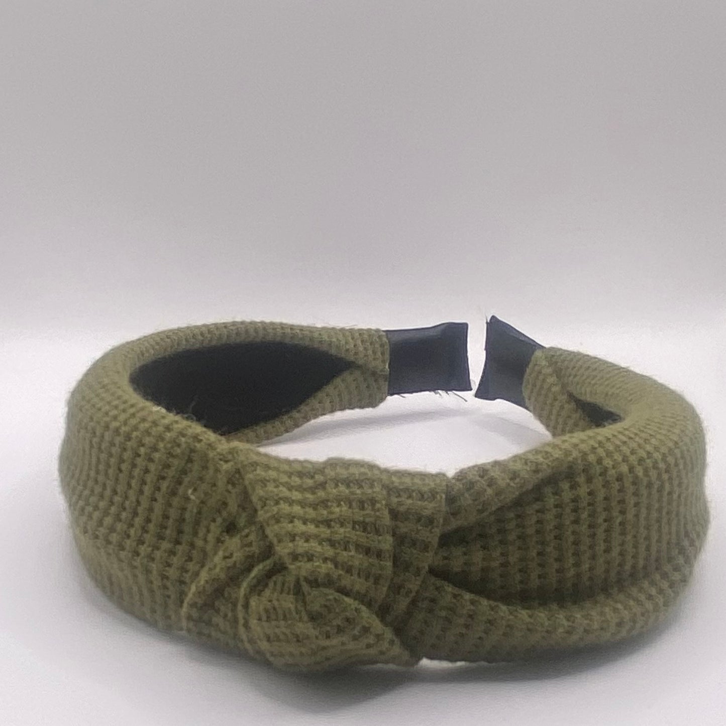 Hard Headband 1 Inch- Waffle Olive
