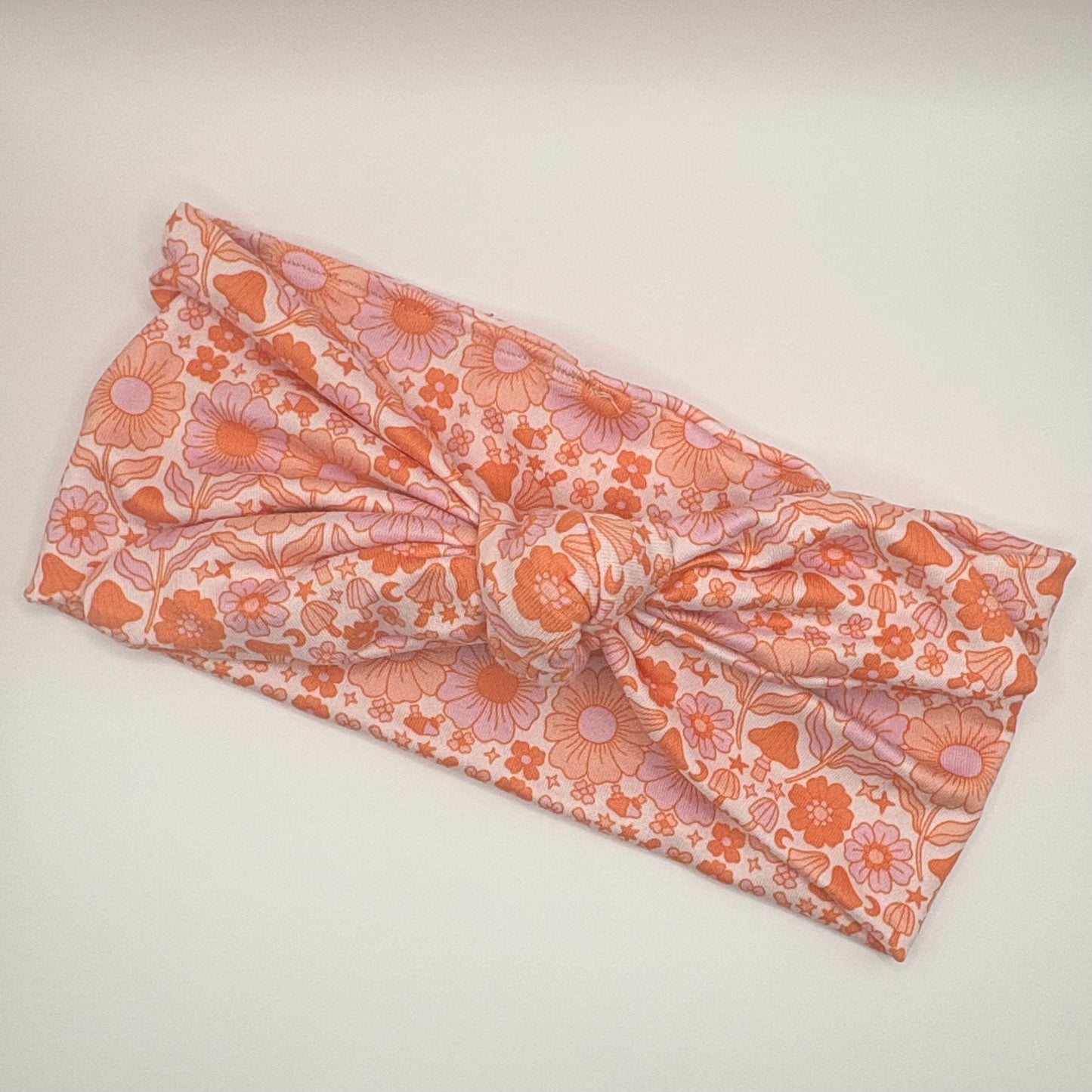 Tie- Retro Flowers and Mushies