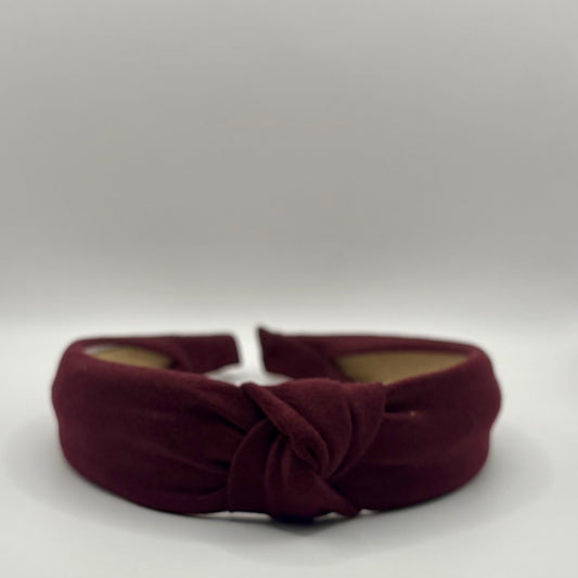Hard Headband 1 Inch- Burgundy