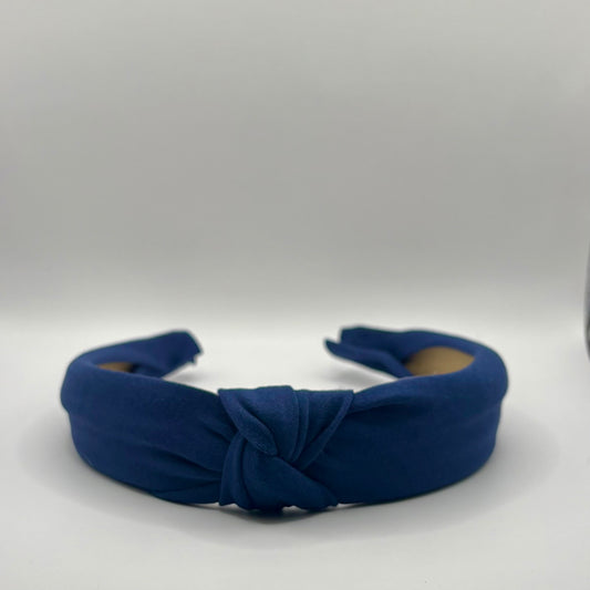 Hard Headband 1 Inch- Navy