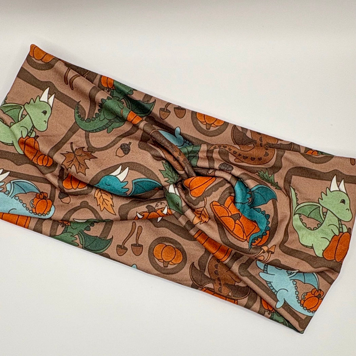 Turban- Dragons and Pumpkins