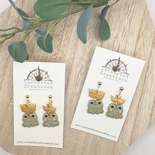Earring- Prince and Princess Frog