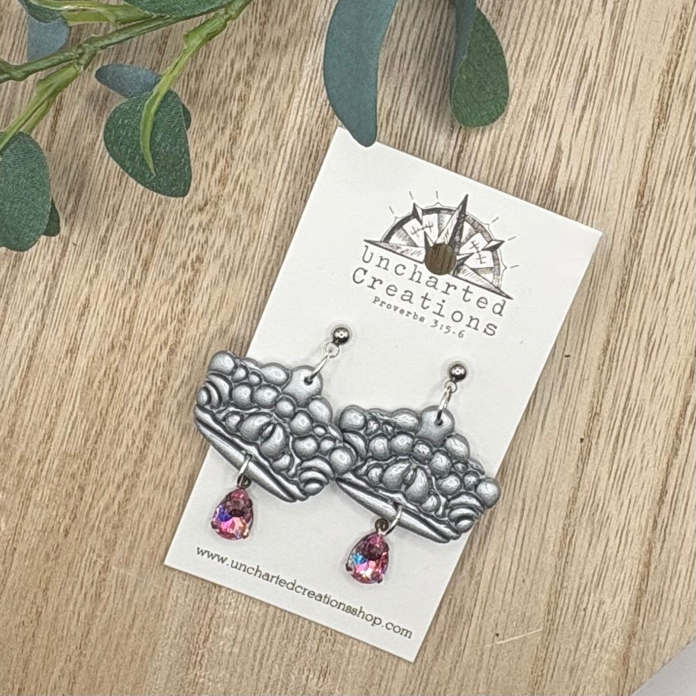 Earring- Bubble Crown