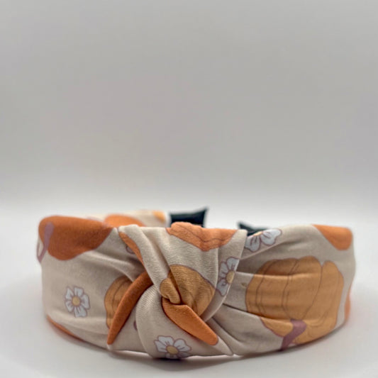 Hard Headband 1.5 Inch- Pumpkins