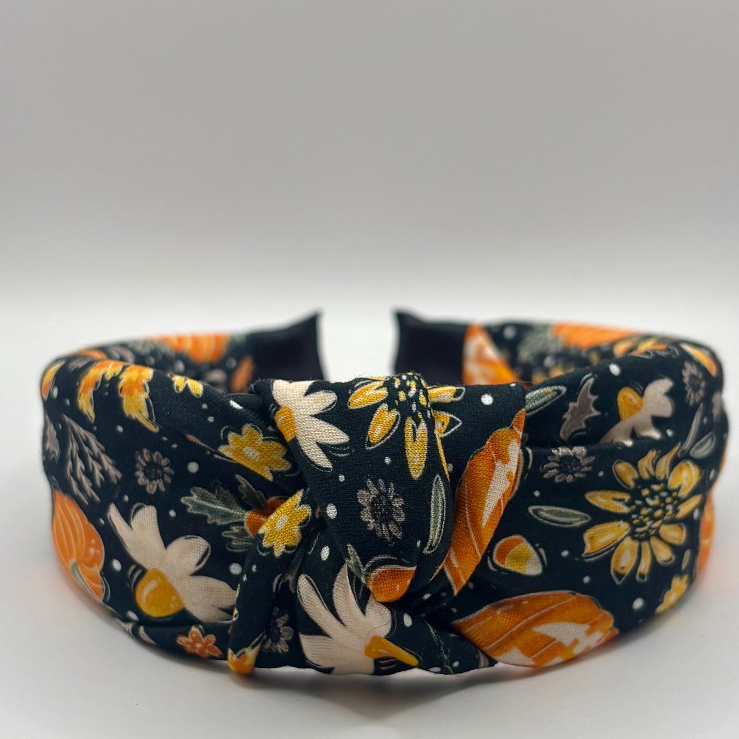 Hard Headband 1.5 Inch- Pumpkins and Sunflowers