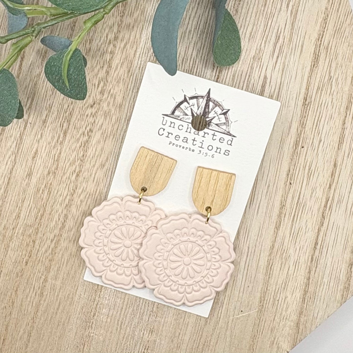 Earring- Blush Mandalas