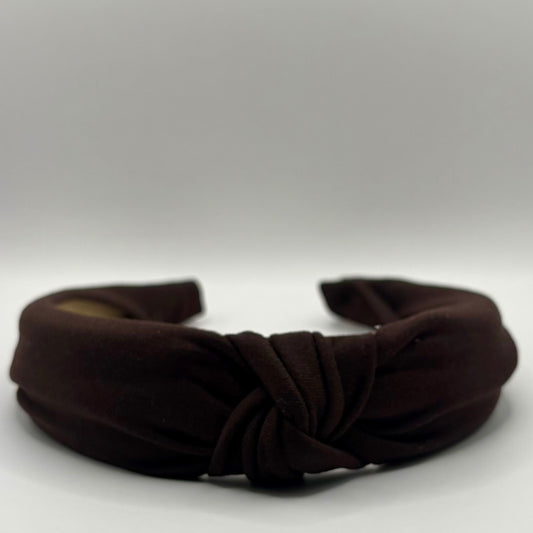 Hard Headband 1 Inch- Dark Chocolate Brown