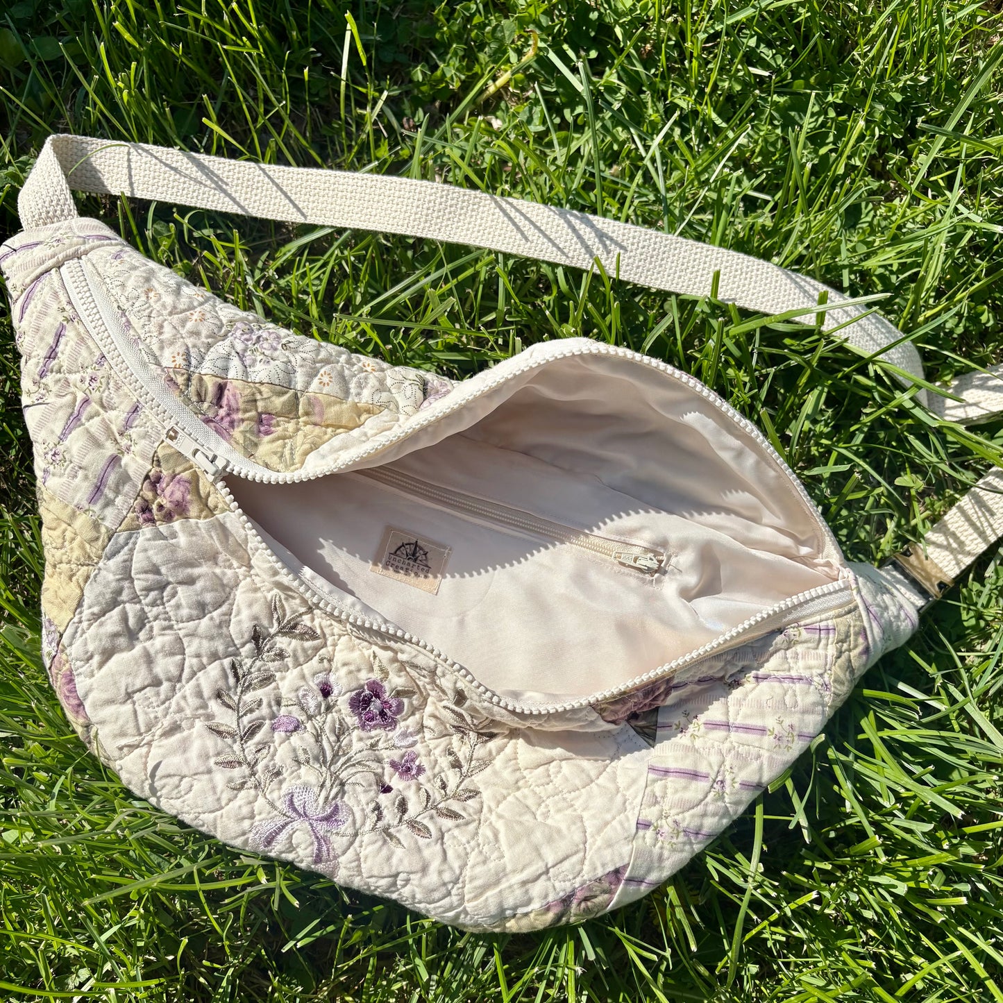 Fanny Pack- Purple and Sage Floral