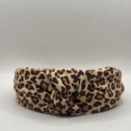 Hard Headband 1.5 Inch- Cheetah