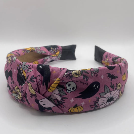 Hard Headband 1.5 Inch- Magical Halloween Floral