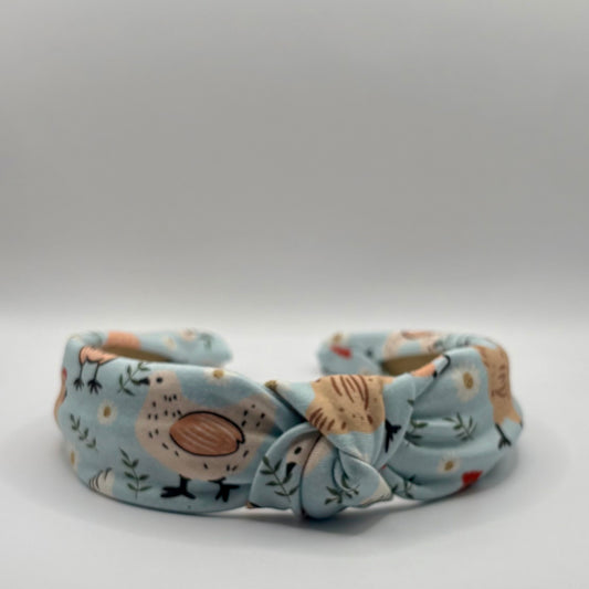 Hard Headband 1 Inch- Chickens