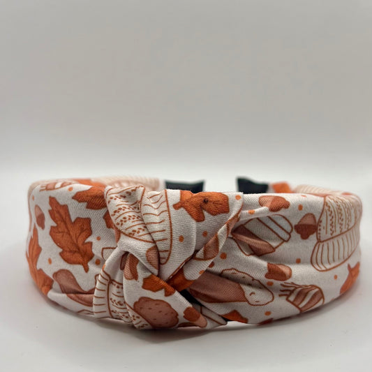 Hard Headband 1.5 Inch- Fall Things