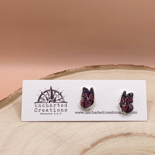 Stud- Monarch Butterflies