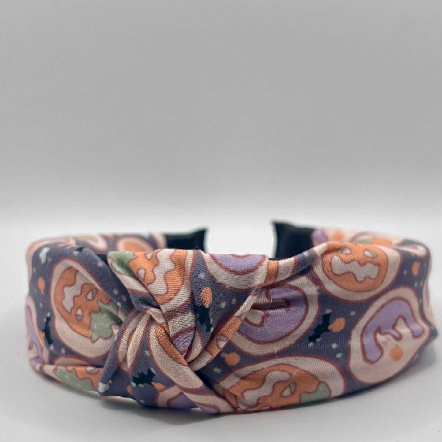 Hard Headband 1.5 Inch- Halloween Cookies