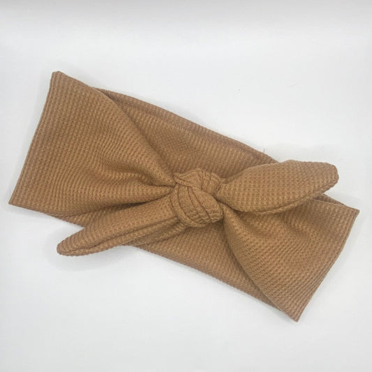 Tie- Soft Brown Waffle