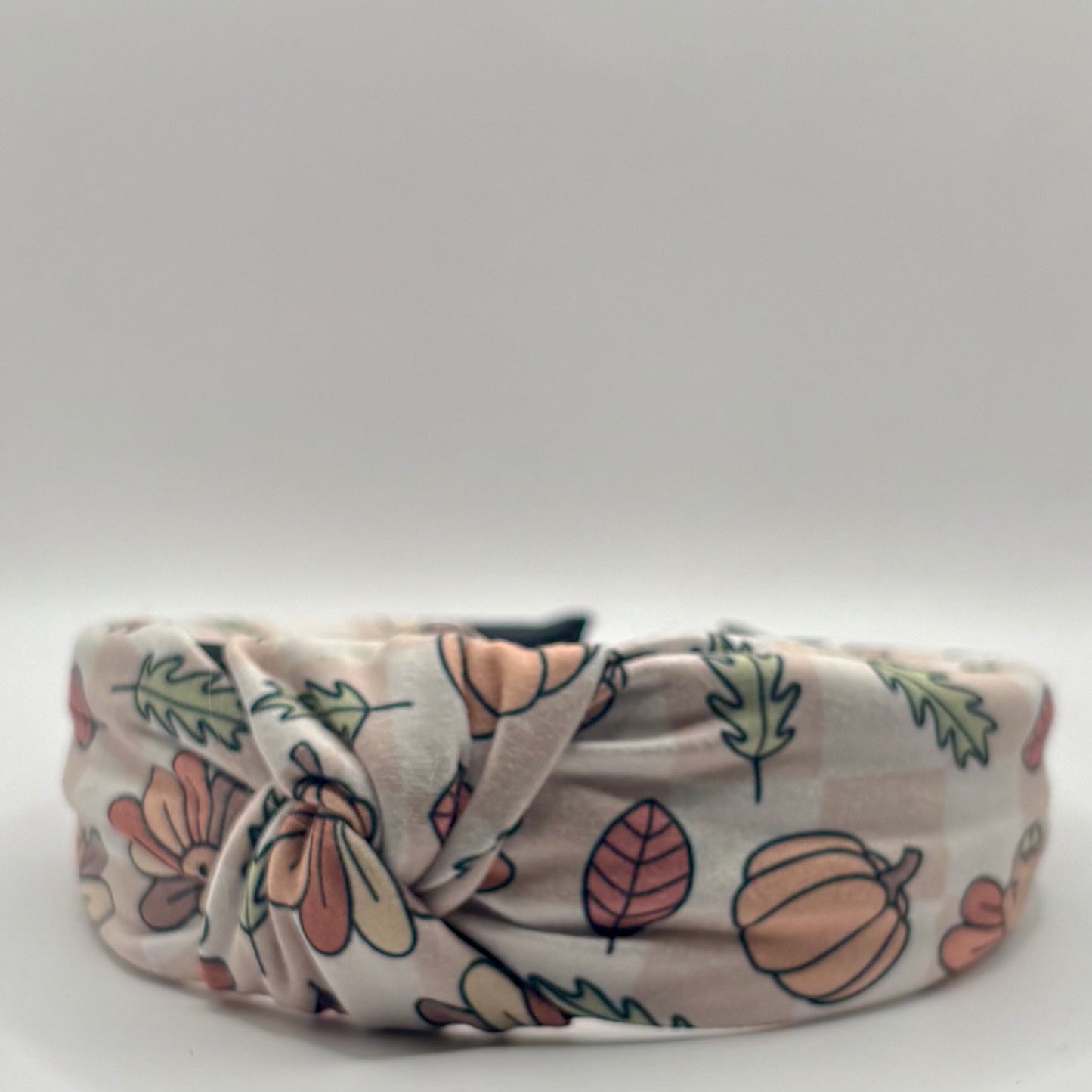 Hard Headband 1.5 Inch- Turkey and Pumpkins