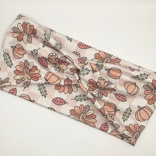 Turban- Turkeys and Pumpkins