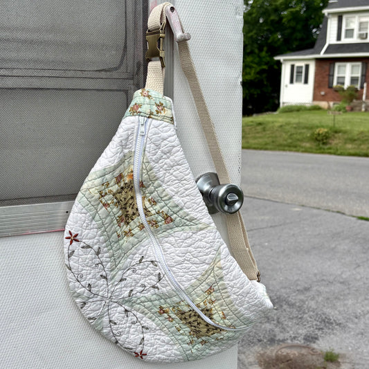 Fanny Pack- Green Diamond Design