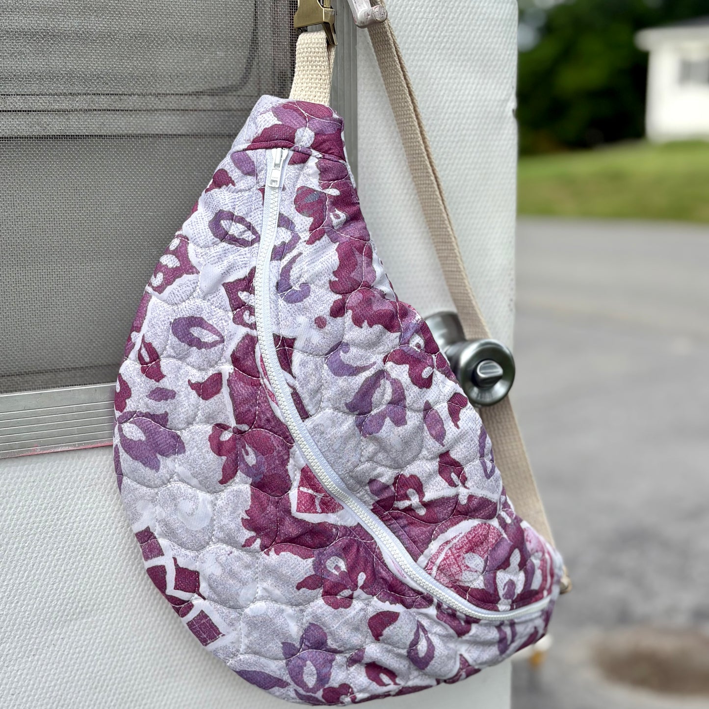 Fanny Pack- Purple and Gray